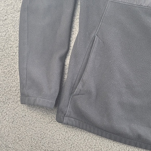North Face Pullover Sweater Black Womens Large 1/4 Zip Jacket Long Sleeve Fleece - Picture 7 of 13